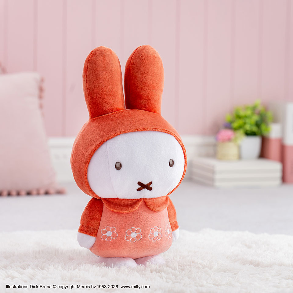 ミッフィー タイトーくじ LH賞 特大サイズぬいぐるみ　お花柄のお洋服　ブルー タイトーくじオンライン